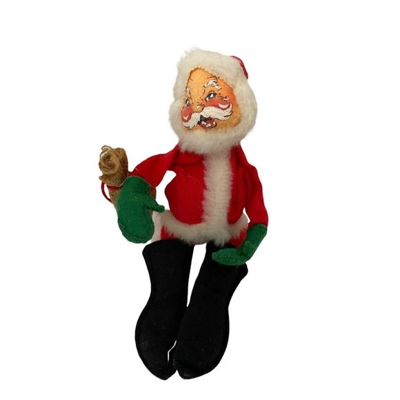 Annalee Other - Annalee Santa Claus Christmas Doll Unisex OS Red Vintage 1963 1965 Felt Posable